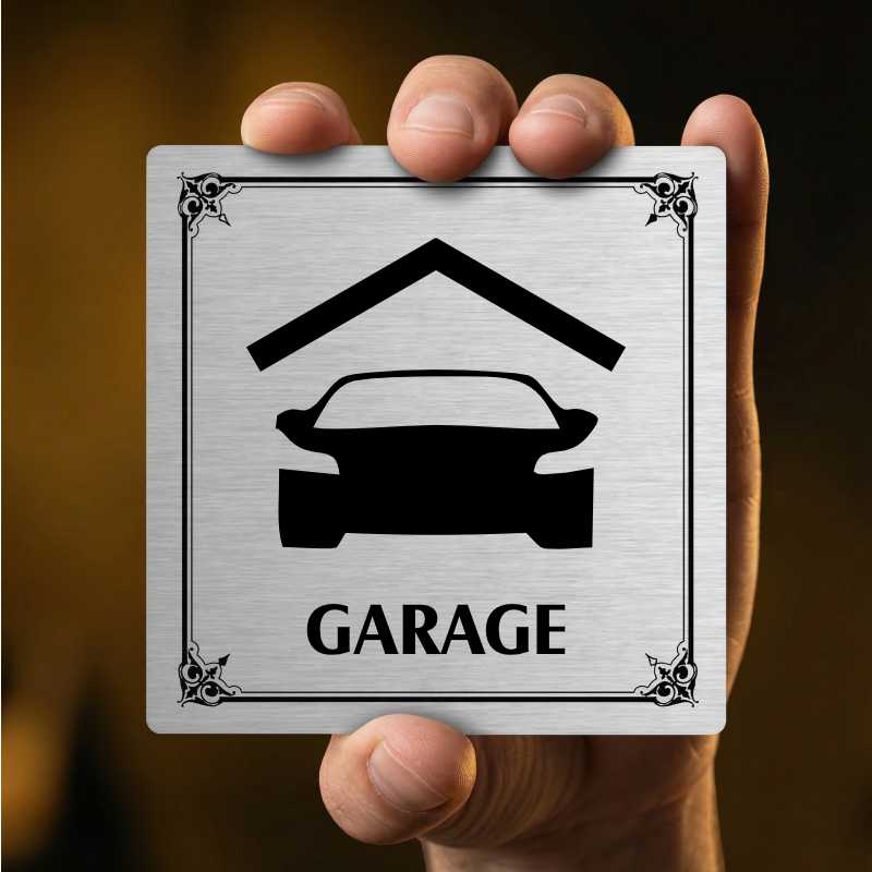 Garage, 118x118mm, stříbrná, Utah